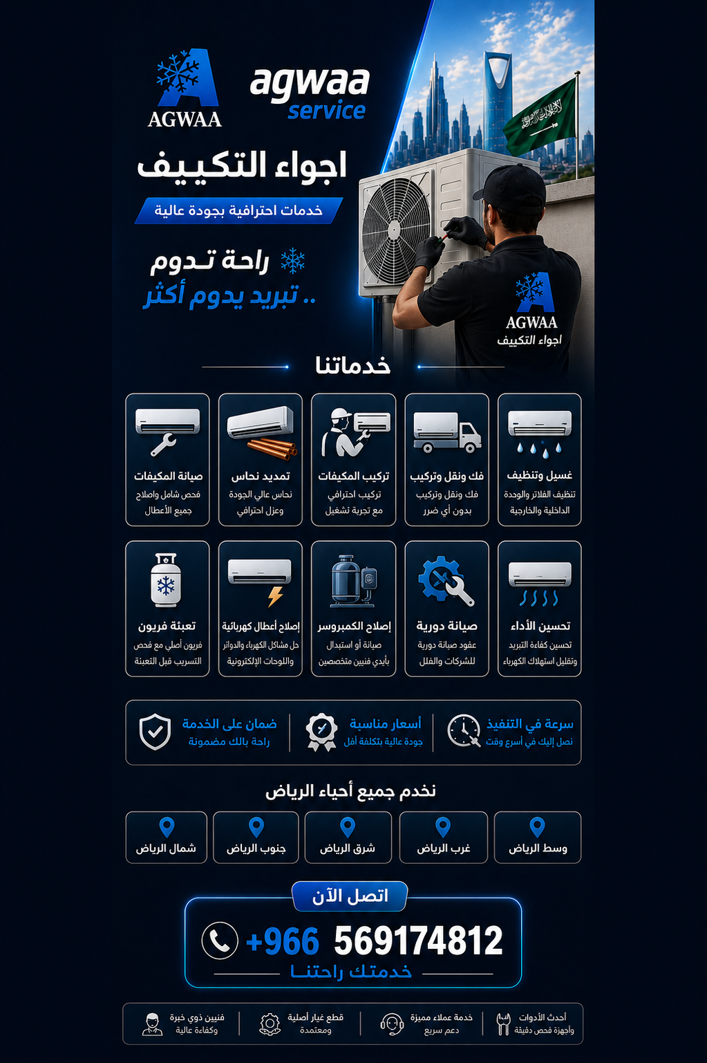 فك وتركيب مكيفات بالرياض | اجواء التكييف